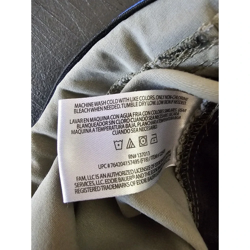 Eddie Bauer Gray Baggy Outdoors Hiking‎ Pants Mens 44x32